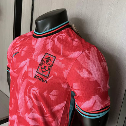 Camisa Coreia do Sul Home 24/25 - Jogador Nike Masculino - Vermelho Rosa
