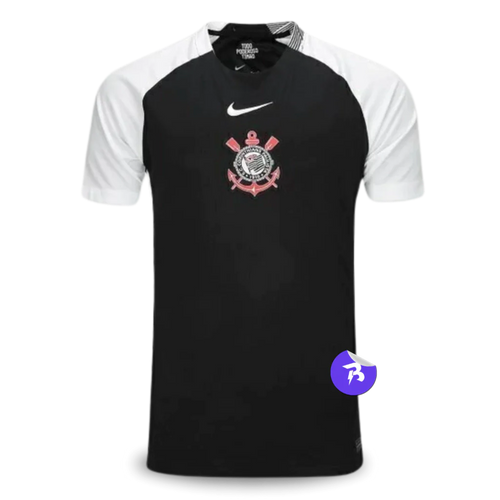 Camisa Timão Away 2025/26 - Torcedor Nike Masculino - Preto e Branco