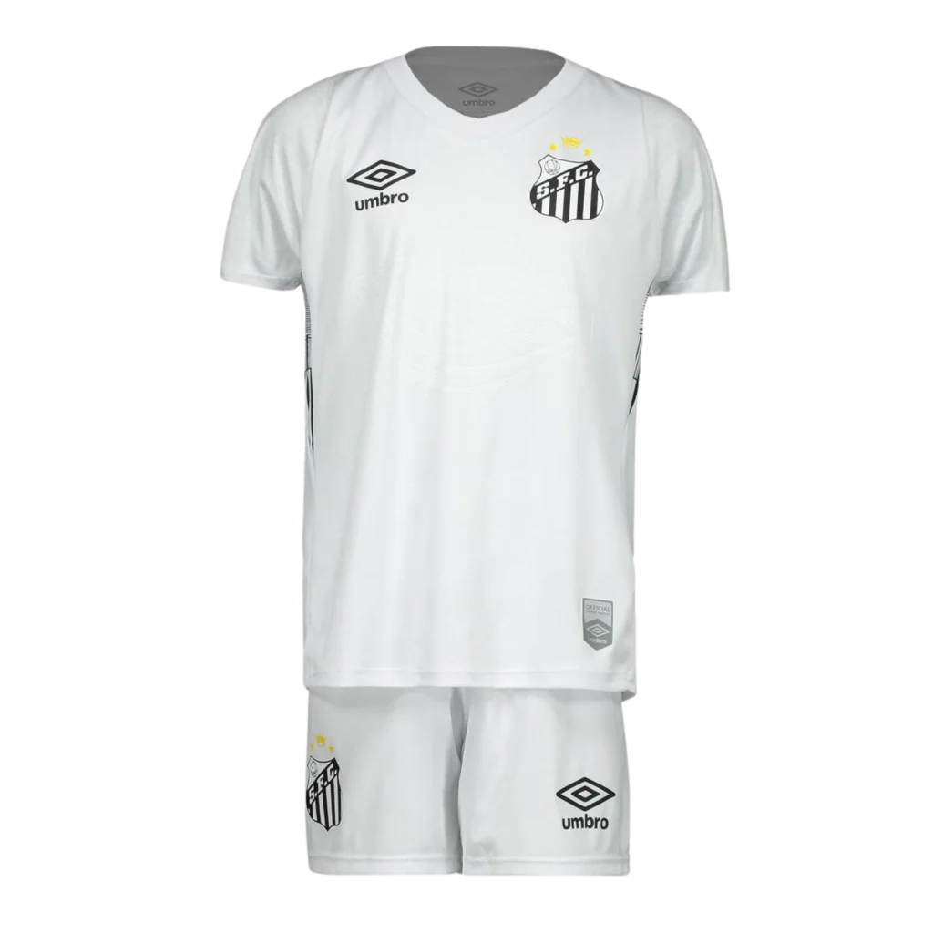 Conjunto Infantil Peixão Home 2024/25 - Torcedor Umbro - Branco