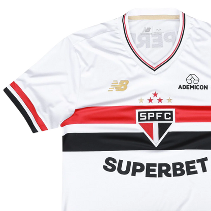 Camisa São Paulo Home 2025/26 - Torcedor New Balance Masculina - Branco