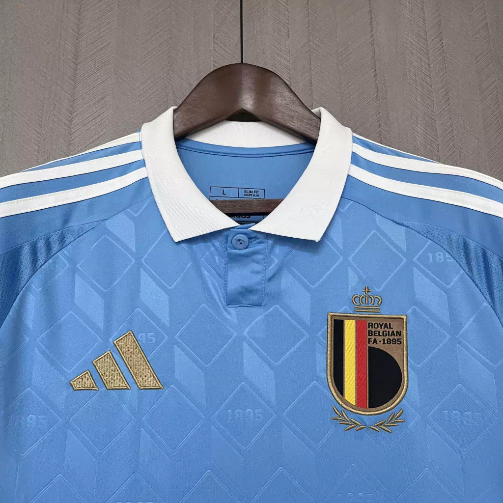 Camisa Bélgica Away Eurocopa 24/25 - Torcedor Adidas Masculino - Azul