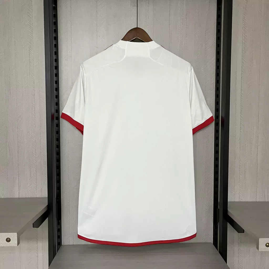 Camisa Flamengo Away 2024 Torcedor Adidas Masculino - Branco e Vermelho
