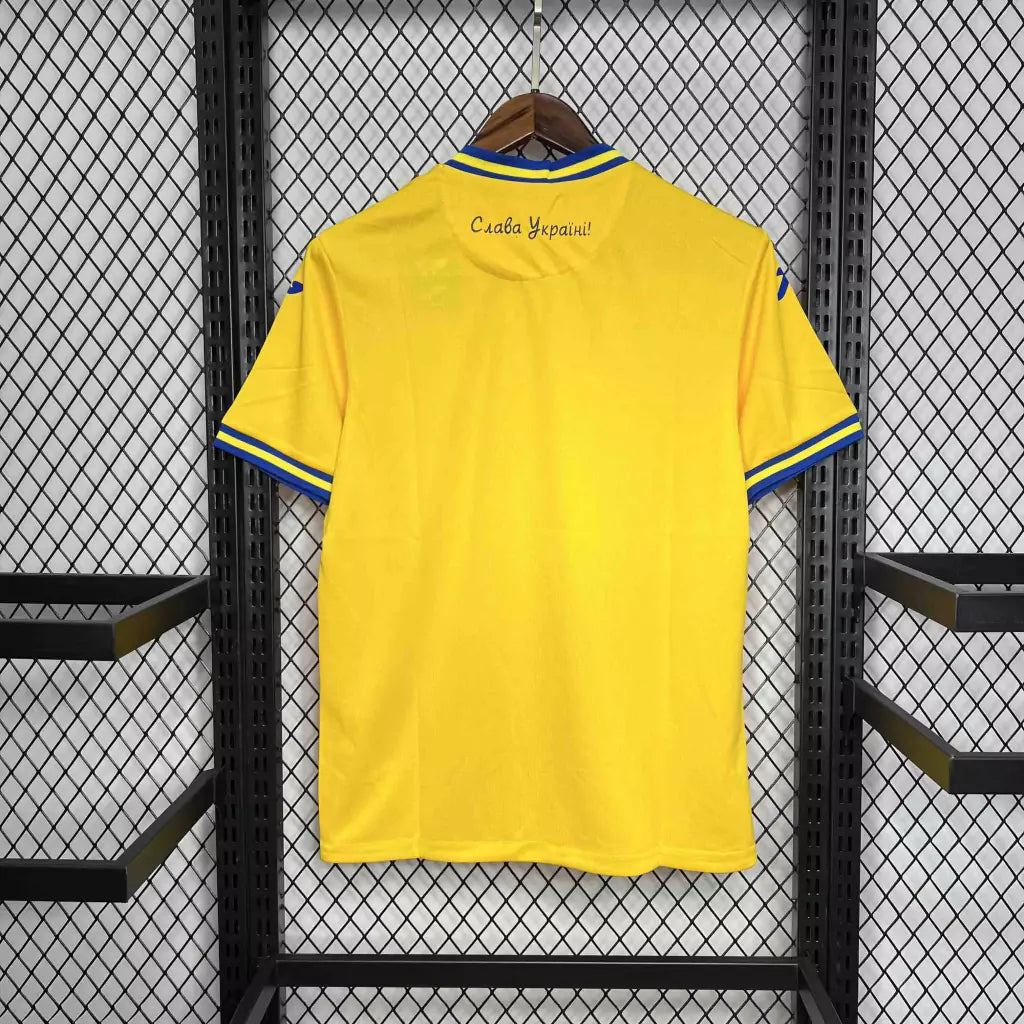 Camisa Ucrânia Home Eurocopa 24/25 - Torcedor Joma Masculino - Amarelo