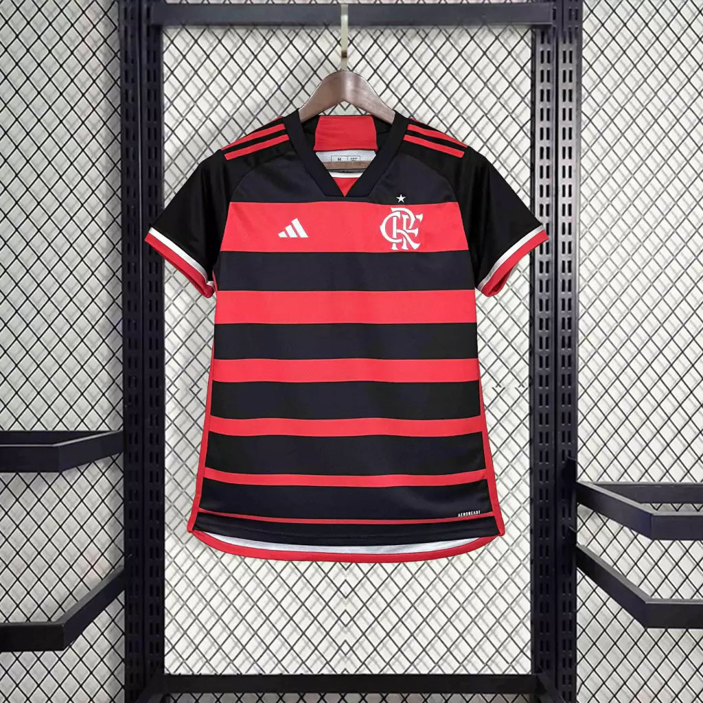 Camisa Flamengo Home 2024/25 Torcedor Adidas Feminina - Vermelho