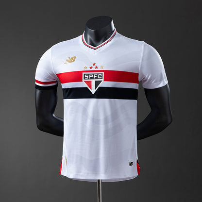 Camisa São Paulo Home 2025/26 - Jogador New Balance Masculina - Branco