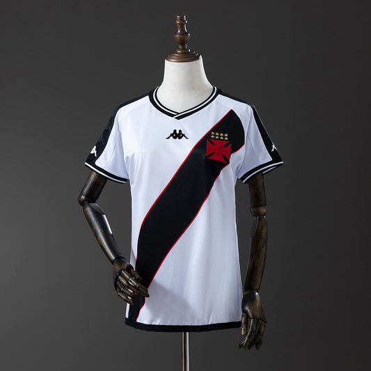 Camisa Vasco da Gama Away 2024/25 - Torcedor Kappa Feminina - Branco