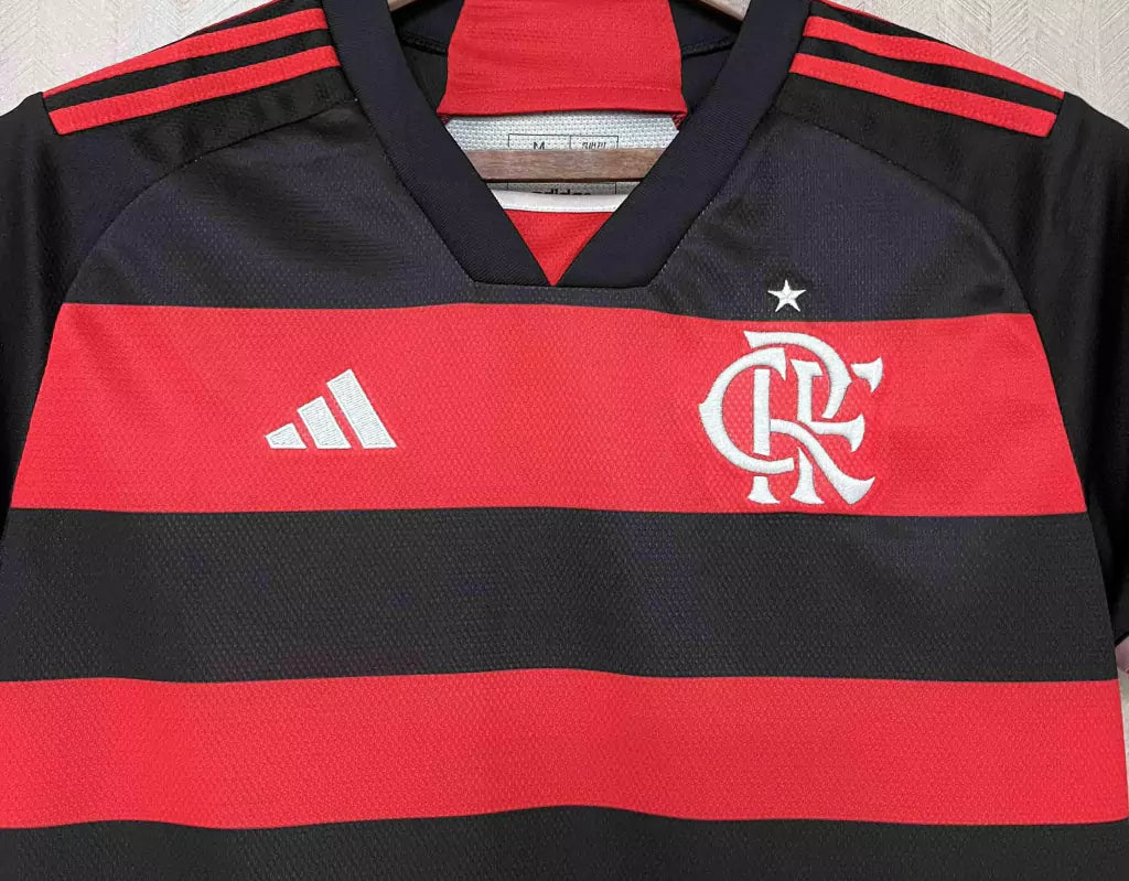 Camisa Flamengo Home 2024/25 Torcedor Adidas Feminina - Vermelho