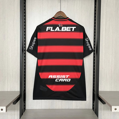 Camisa Flamengo Home Patrocinadores 2025/26 - Torcedor Adidas Masculino - Vermelho
