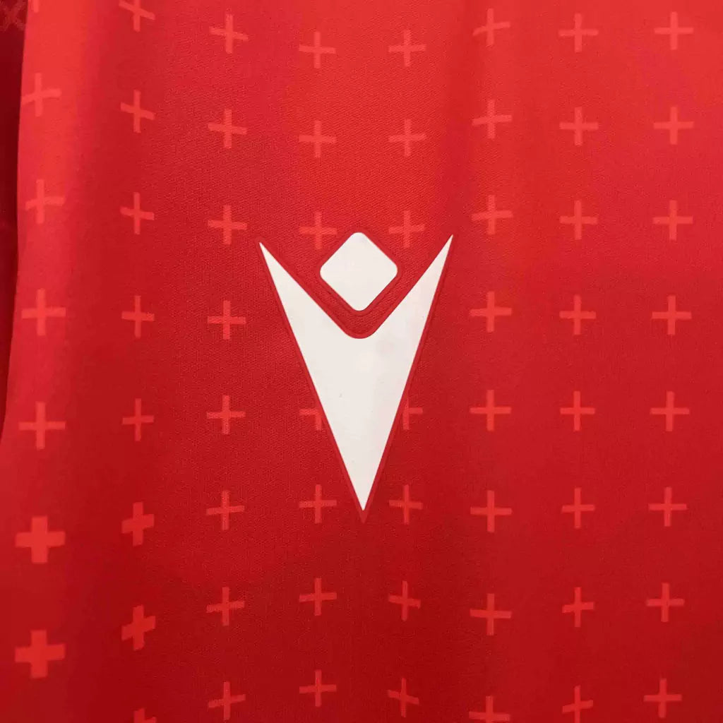 Camisa Geórgia Third Eurocopa 24/25 - Torcedor Macron Masculino - Vermelho