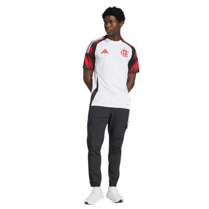 Camisa Flamengo Away 2025/26 - Torcedor Adidas Masculina - Branco e Vermelho