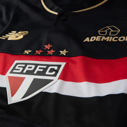 Camisa São Paulo Third 2025/26 Torcedor New Balance Masculino - Preto e Dourado