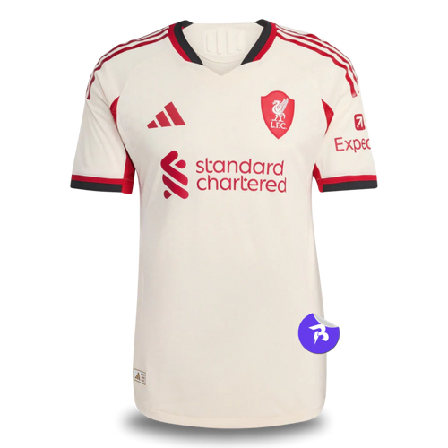 Camisa Liverpool Away 25/26 Jogador Adidas Masculino - Bege