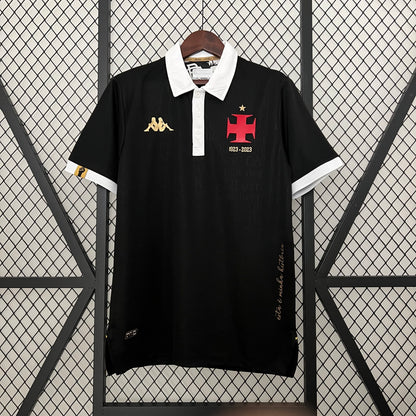 Camisa Vasco da Gama Third 2023/24 - Torcedor Kappa masculina  - Preto
