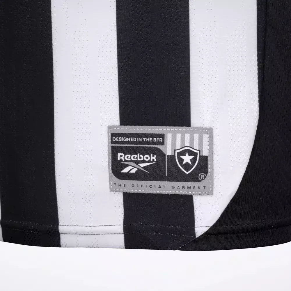 Camisa Botafogo Home 2025/26 - Torcedor Reebok Masculino - Preto e Branco