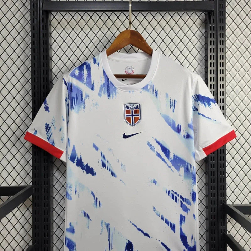 Camisa Noruega Away 24/25 - Torcedor Nike Masculino - Azul e Branco