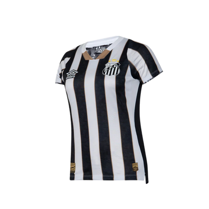Camisa Peixão Away 2024/25 - Torcedor Umbro Feminina - Preto e Branco