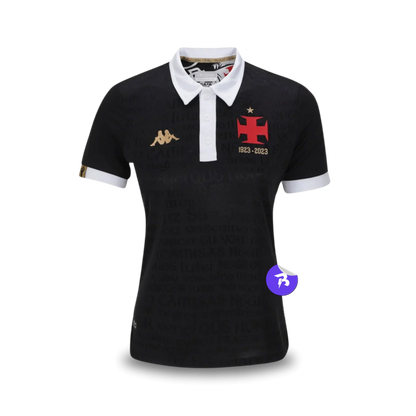 Camisa Vasco da Gama Third 2023/24 - Torcedor Kappa Feminina - Preto