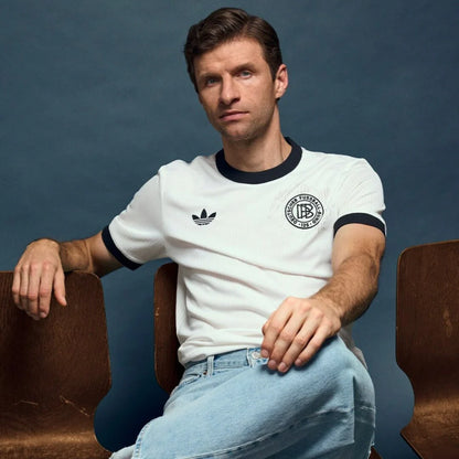 Camisa Seleção Alemanha Edição 125 anos - Torcedor Adidas Masculina - Branco