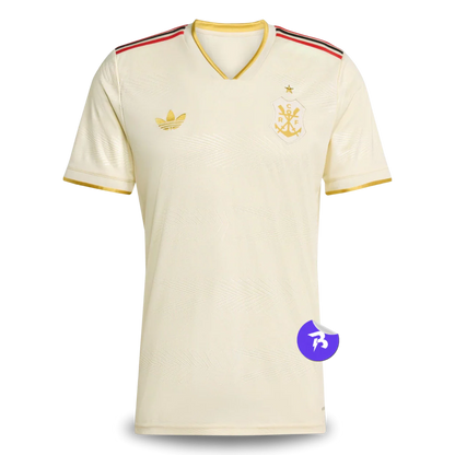 Camisa Flamengo Third 2025/26 Torcedor Adidas Masculino - Bege