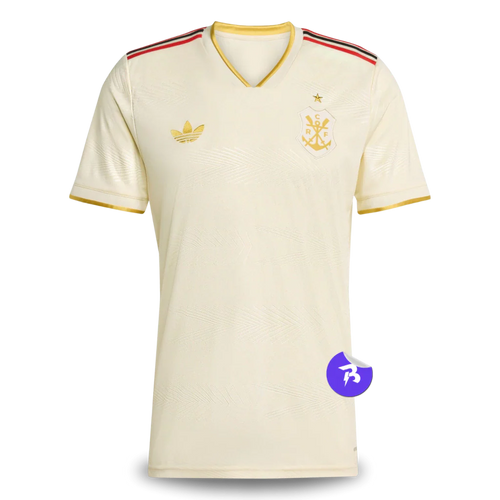 Camisa Flamengo Third 2025/26 Torcedor Adidas Masculino - Bege