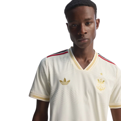 Camisa Flamengo Third 2025/26 - Versão Jogador Adidas Masculino - Bege