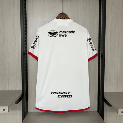 Camisa Flamengo C/ Patrocínios Away 2024/25 Torcedor Adidas Masculino - Branco