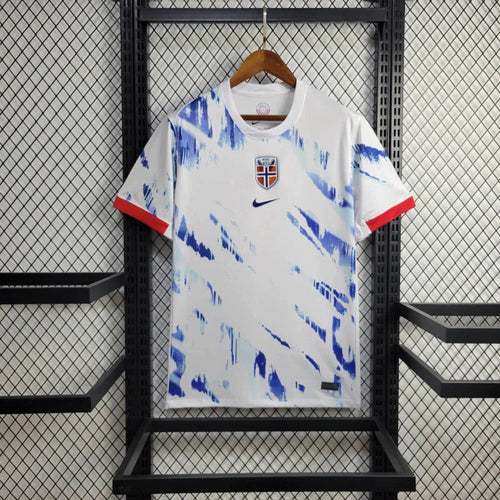 Camisa Noruega Away 24/25 - Torcedor Nike Masculino - Azul e Branco