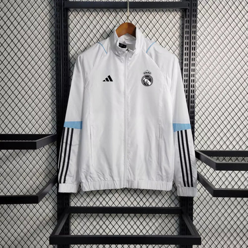 Corta Vento Real Madrid Adidas Masculino - Branco