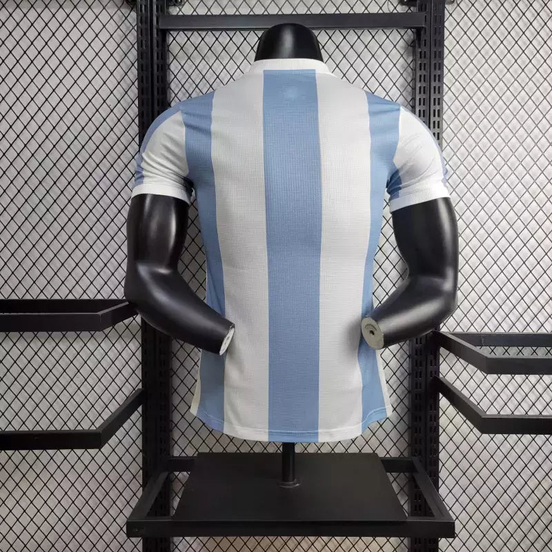 Camisa Argentina 50 Anos - Versão Jogador Adidas Masculino - Azul+Branco