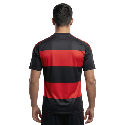 Camisa Flamengo Home 2026/27 - Adidas Torcedor Masculino - Vermelho e Preto