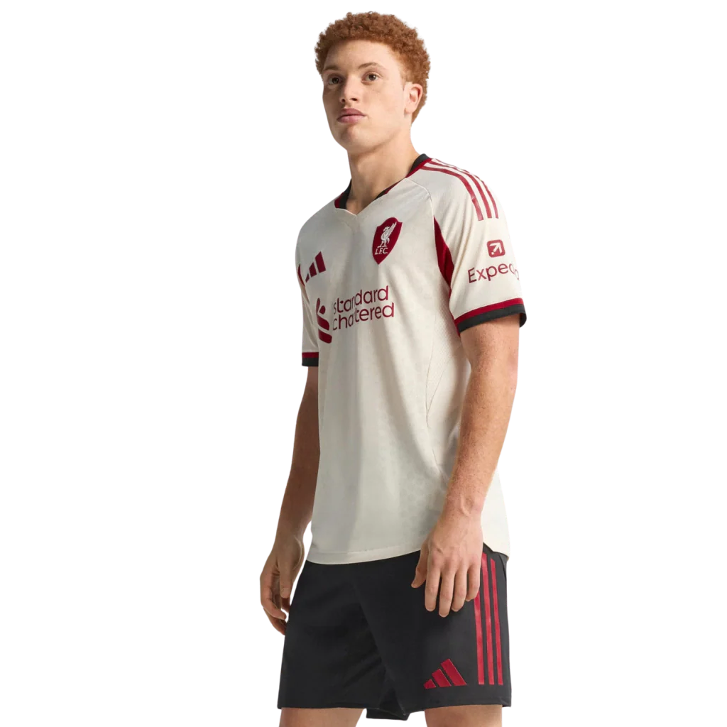 Camisa Liverpool Away 25/26 Jogador Adidas Masculino - Bege