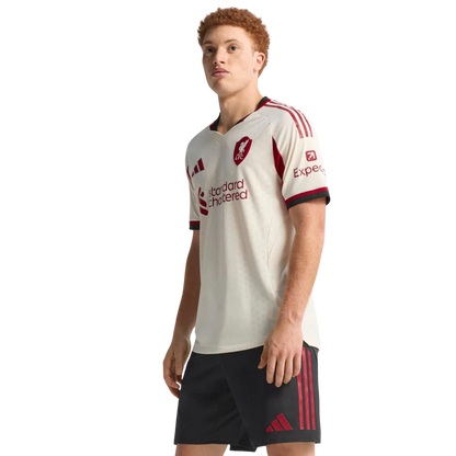 Camisa Liverpool Away 25/26 Jogador Adidas Masculino - Bege