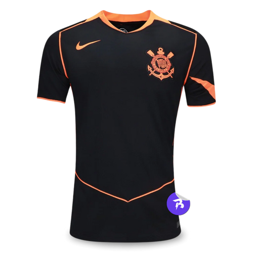 Camisa Timão Third 2025/26 - Torcedor Nike Masculino - Preto e Laranja
