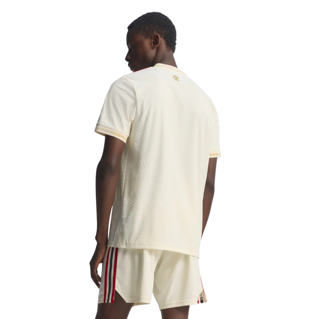 Camisa Flamengo Third 2025/26 - Versão Jogador Adidas Masculino - Bege