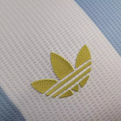 Camisa Argentina 50 Anos - Versão Jogador Adidas Masculino - Azul+Branco