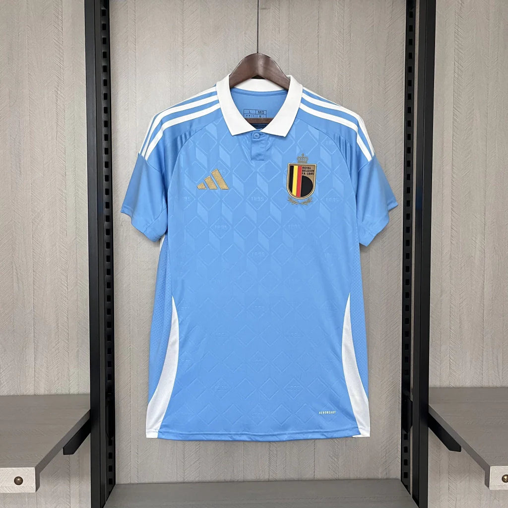 Camisa Bélgica Away Eurocopa 24/25 - Torcedor Adidas Masculino - Azul