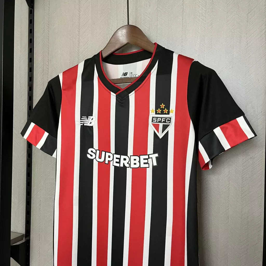 Conjunto Infantil São Paulo Away 2024 - Torcedor New Balance