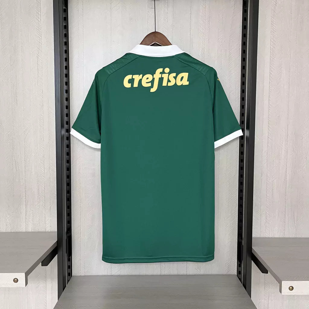 Camisa Palmeiras I Home 2024/25 Torcedor Puma Masculino - Verde e Dourado