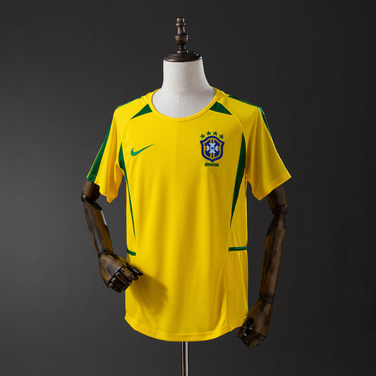 Camiseta Seleção Brasileira 2002 Verde e Amarela - Retrô
