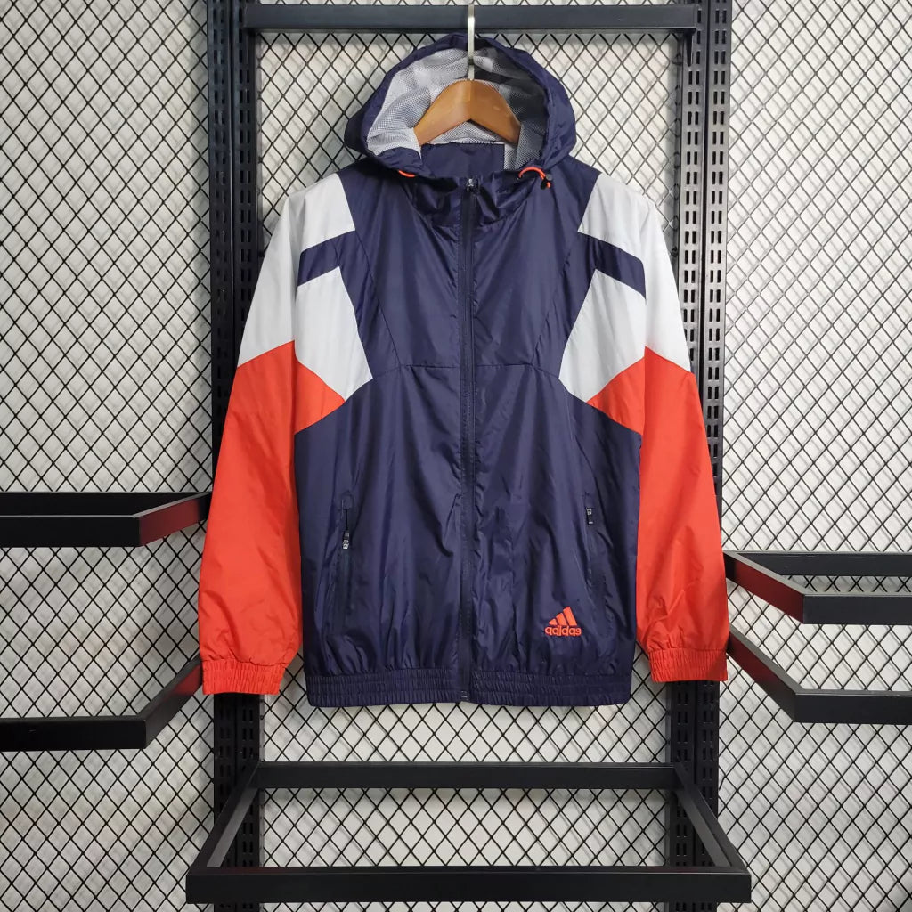 Corta Vento Adidas Masculino - Azul e Laranja