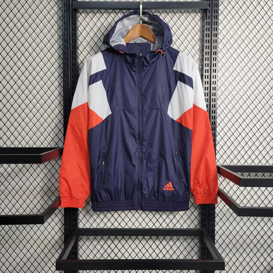 Corta Vento Adidas Masculino - Azul e Laranja
