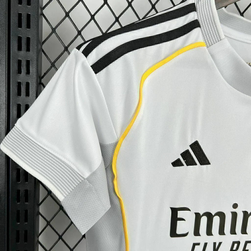 Camisa Real Madrid Home 25/26 - Torcedor Adidas Feminina - Branco-