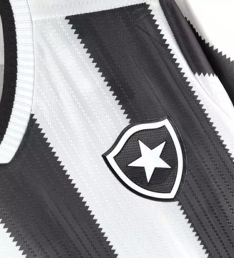 Camisa Botafogo Home 2024/25 - Torcedor Reebok Masculino - Preto e Branco