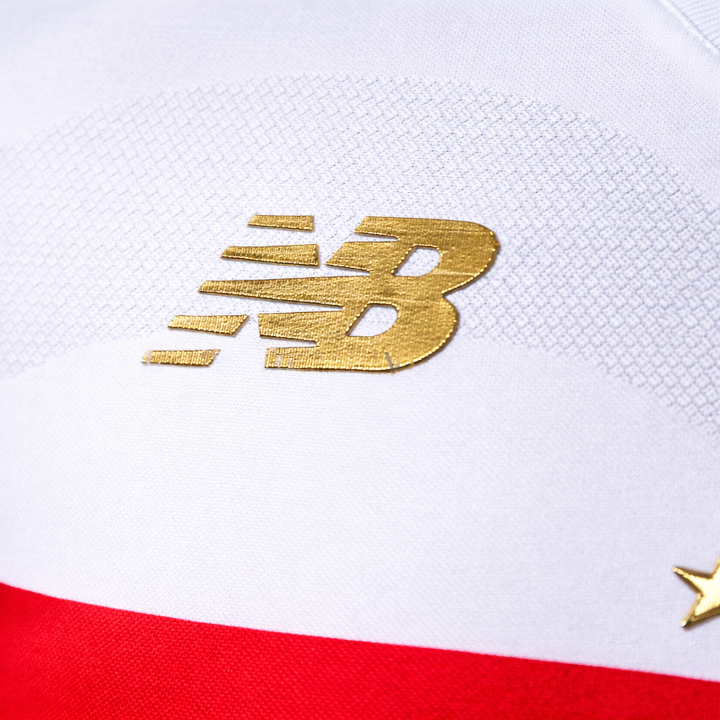 Camisa São Paulo Home 2025/26 - Jogador New Balance Masculina - Branco