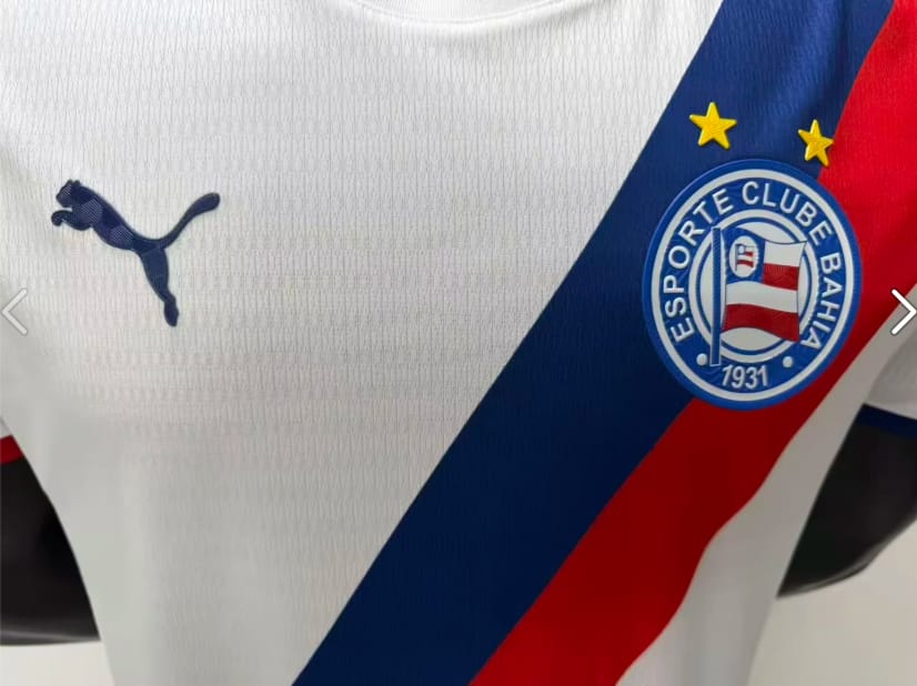 Camisa Bahia I 26/27 -  Puma Masculina - Branca Jogador