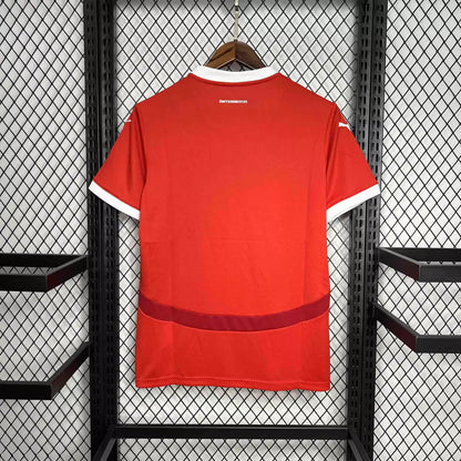 Camisa Áustria Home Eurocopa 24/25 - Torcedor Puma Masculino - Vermelho