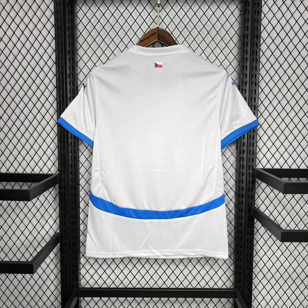 Camisa República Tcheca Away Eurocopa 24/25 - Torcedor Puma Masculino - Branco