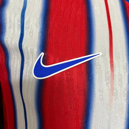 Camisa Atletico Madrid Home 2024/25 - Jogador Nike Masculina - Vermelho e Branco