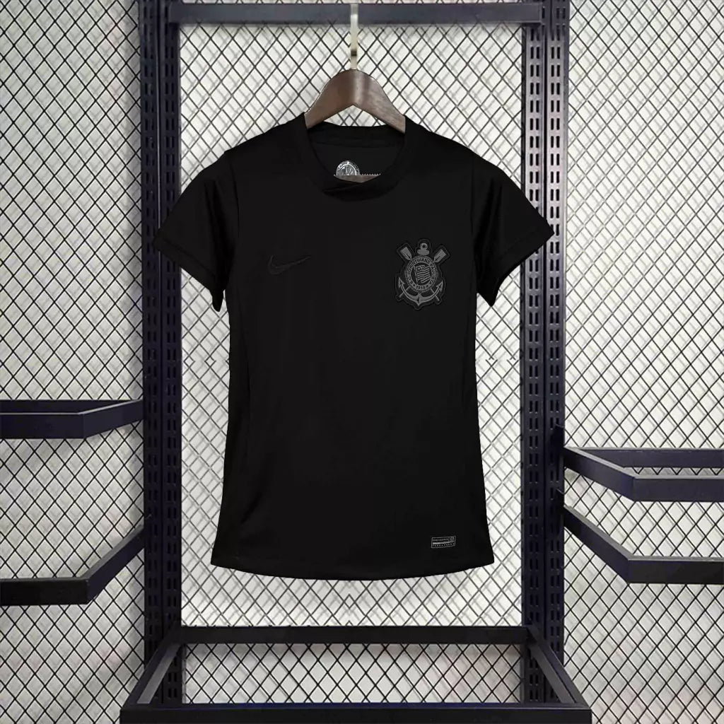 Camisa Timão Away 2024/25 Torcedor Nike Feminina - Preto