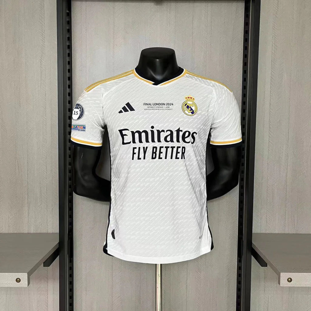 Camisa Real Madrid Home 23/24 - Versão Jogador Adidas Masculino - Branco